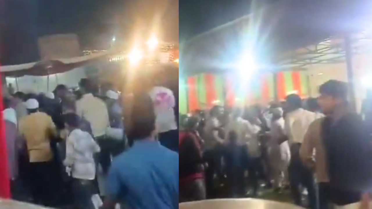 Viral video Of fight between bride family and groom family for chicken fry in Uttar Pradesh