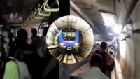 Blue Line Metro stuck in Subway tunnel passengers in distress