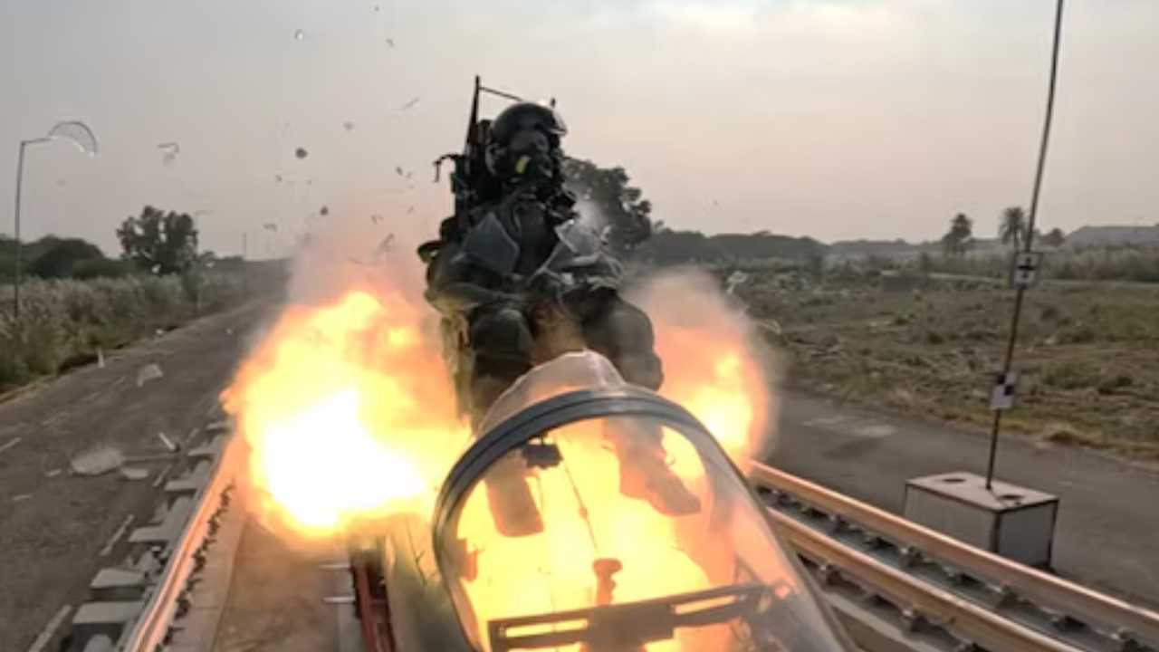 DRDO High Speed Rocket Sled Test