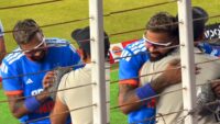 Hardik Pandya hits cameraman after that he shows humanity