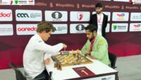 Magnus Carlsen again slams table after lost to Indian player Arjun