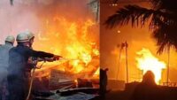 Fire Breaks Out At Gangasagar