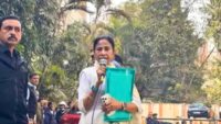 Mamata Banerjee came out with a green file from I pac owner house