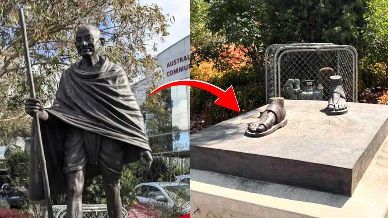 Australia Mahatma Gandhi statue stolen case New Delhi responded
