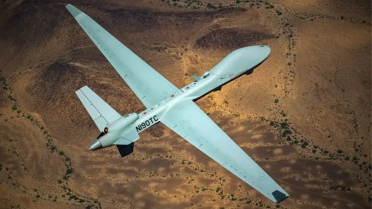MQ 9B AEW Drone Can continuously flight upto 30 hours