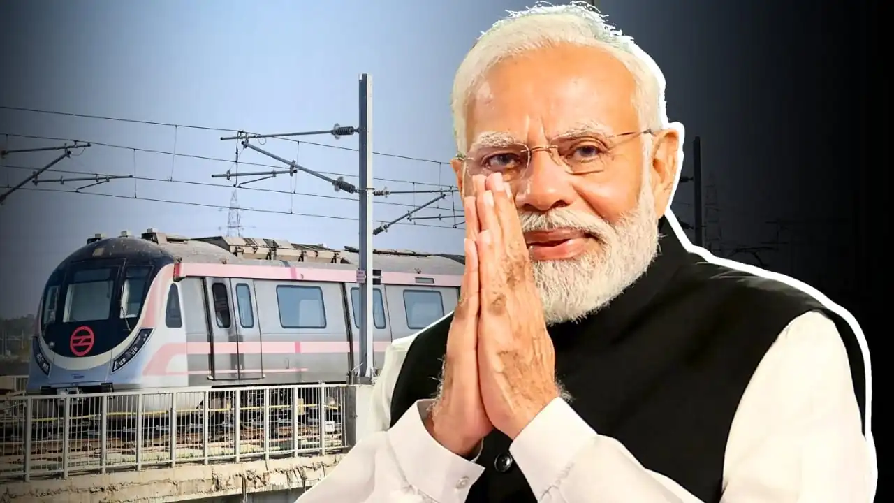 pm Modi inaugurates India's First Ring Metro In Delhi