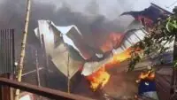 Massive Fire Broke Out In Santoshpur