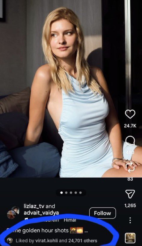 Virat Kohli Like controversy