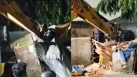 Bulldozer at Dum Dum