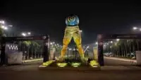 Nisith Pramanik On Salt Lake Stadium Statue