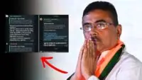 Suvendu Adhikari X post goes viral