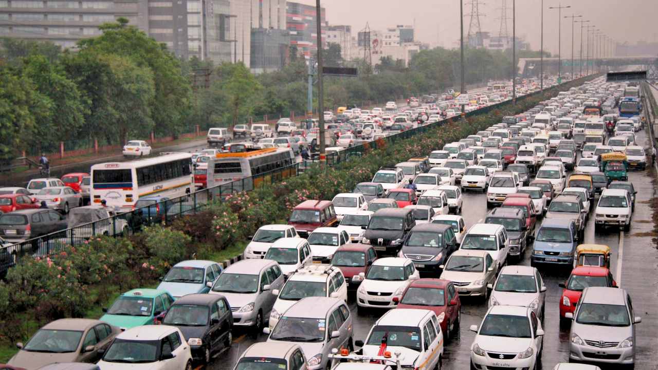 Cars on Indian Road