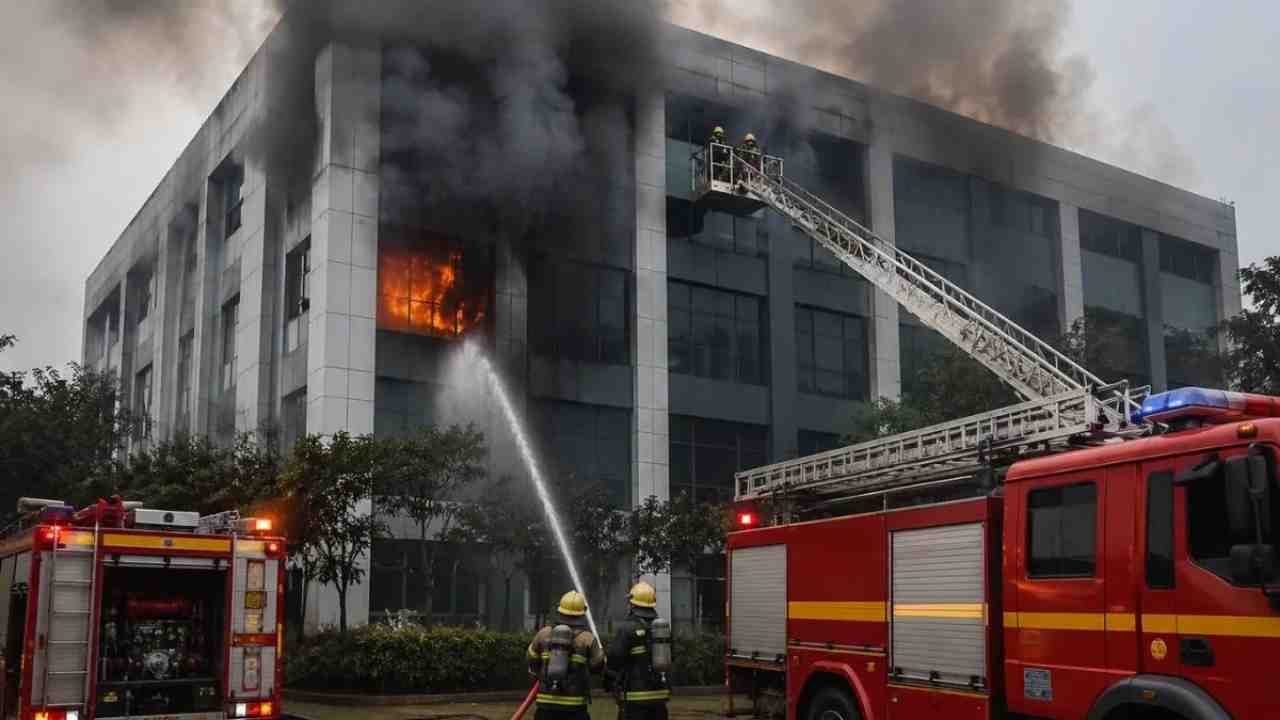 tata communications fire