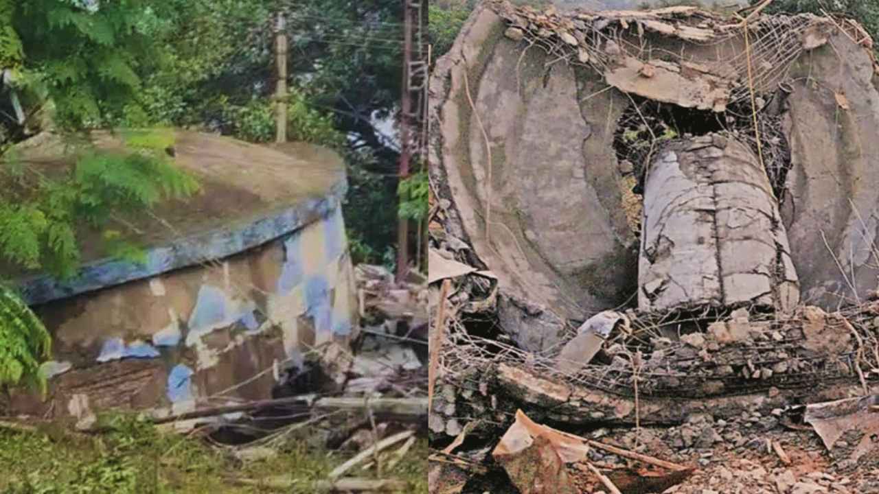 Water Tank Collapsed In Andal