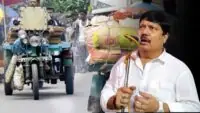 Arjun Singh on Motor Van