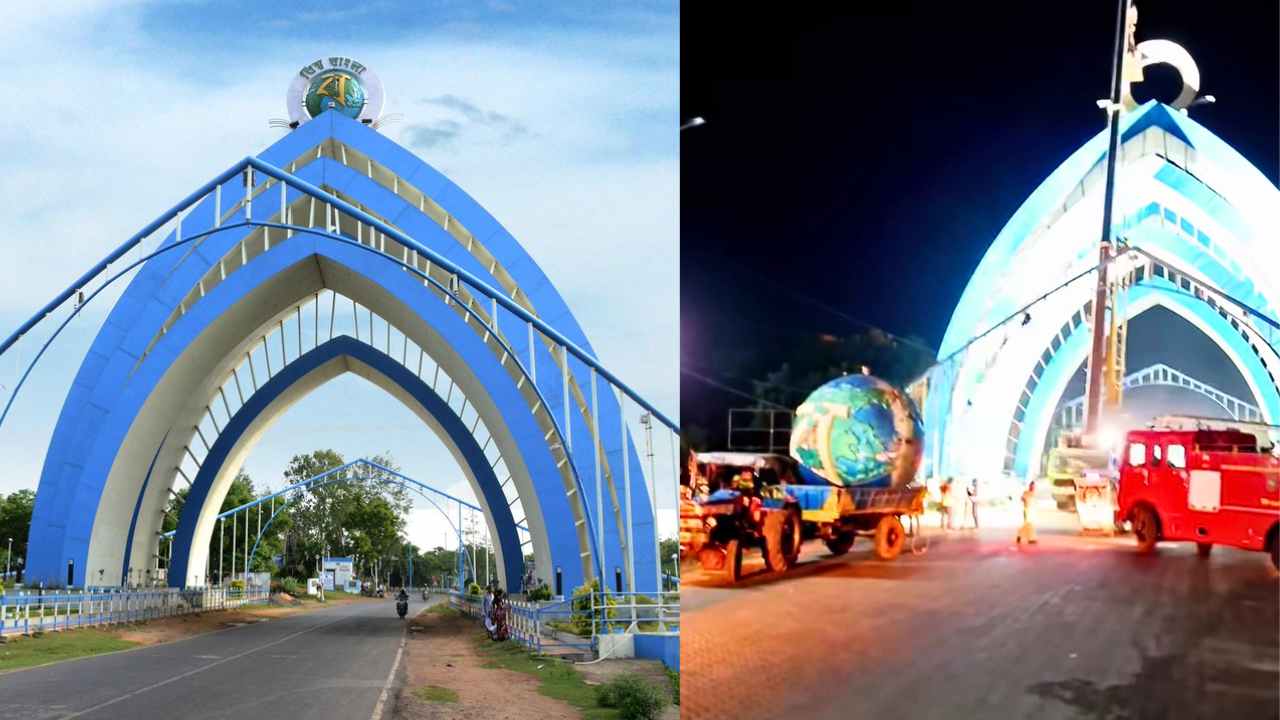 Biswa Bangla logo removed from Digha Gate