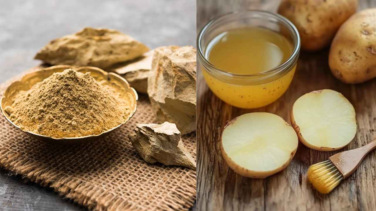 Glowing Skin With Potato Juice And Multani Mitti Face pack