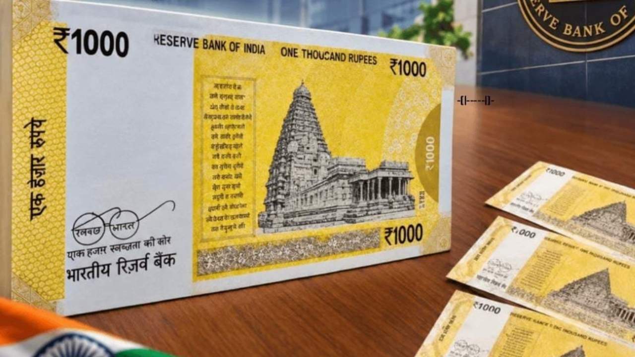 1000 rupee note