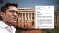 Abhishek Banerjee Letter to Om Birla