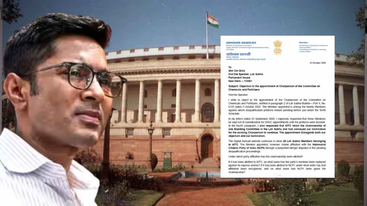 Abhishek Banerjee Letter to Om Birla