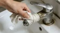 Bathroom Faucet Cleaning