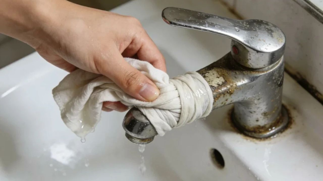 Bathroom Faucet Cleaning