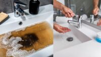 Clogged Wash Basin Cleaning