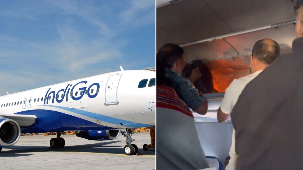 Indigo Flight Fire