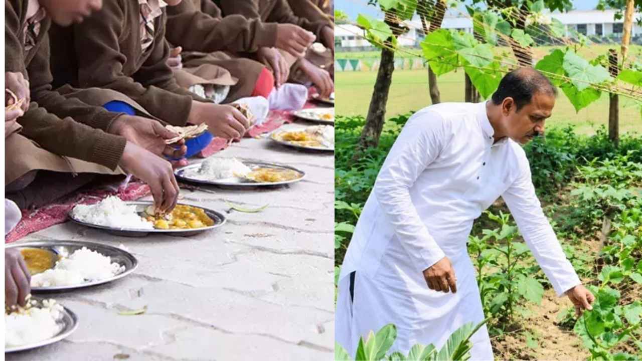 Mid Day Meal Vegetable Farming