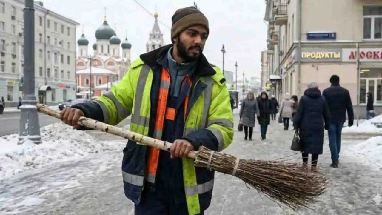 indian software engineer sweeper in russia